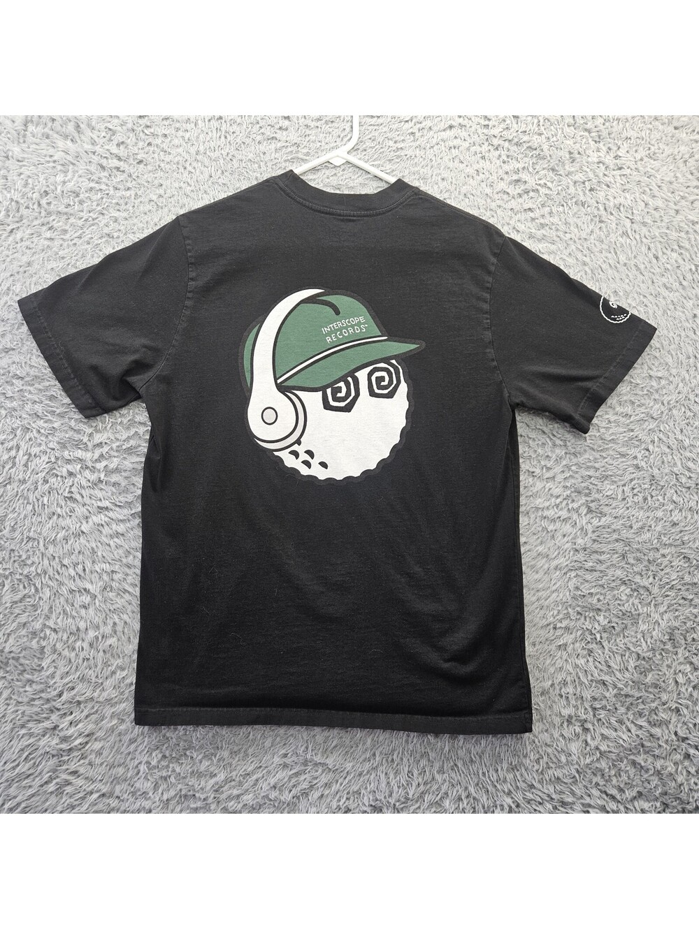 Malbon T Shirt Men Small Interscope Records Made in USA 100% Cotton Black